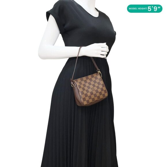 Louis Vuitton  Trousse Makeup Damier Ebene Pochette Clutch Brown - Picture 2 of 14